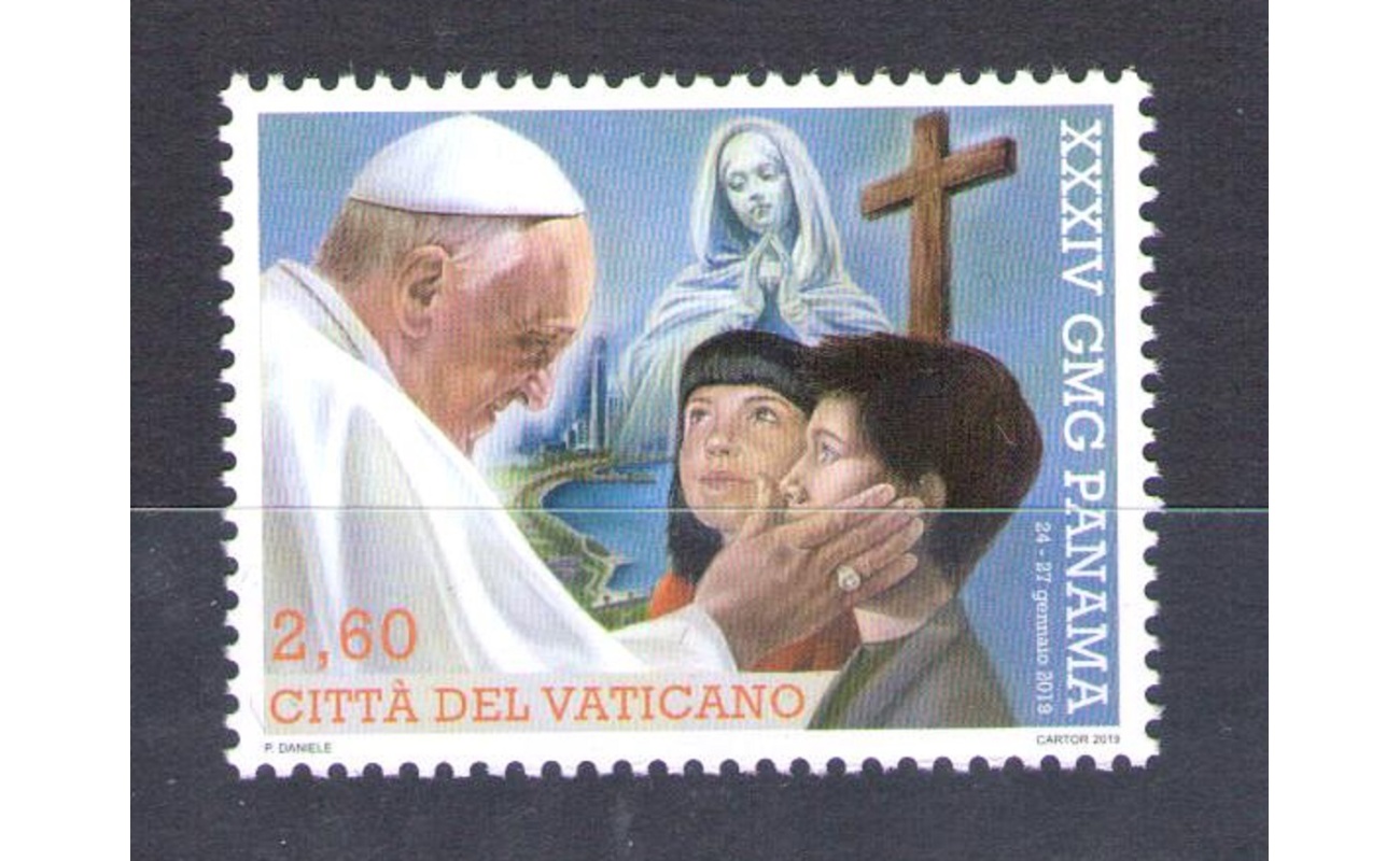 2019 Vaticano - XXXIV Giornata Mondiale Gioventù Panama MNH**