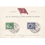 1938 GERMANIA ZUM 100 GEBURTSTAGE DES GRAFEN FERDINAND VON ZEPPELIN  Sieger 0455VII