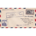 1941 CONGO BELGA/BELGISCH CONGO, FIRST FLIGHT Leopoldville-Miami