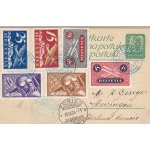 1924 SVIZZERA Volo La Caquerelle-Lausanne SF 24.6