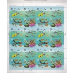 1994 Stati Uniti, n. 2612/2615 Il mondo sottomarino Foglio di 24 valori MNH/**