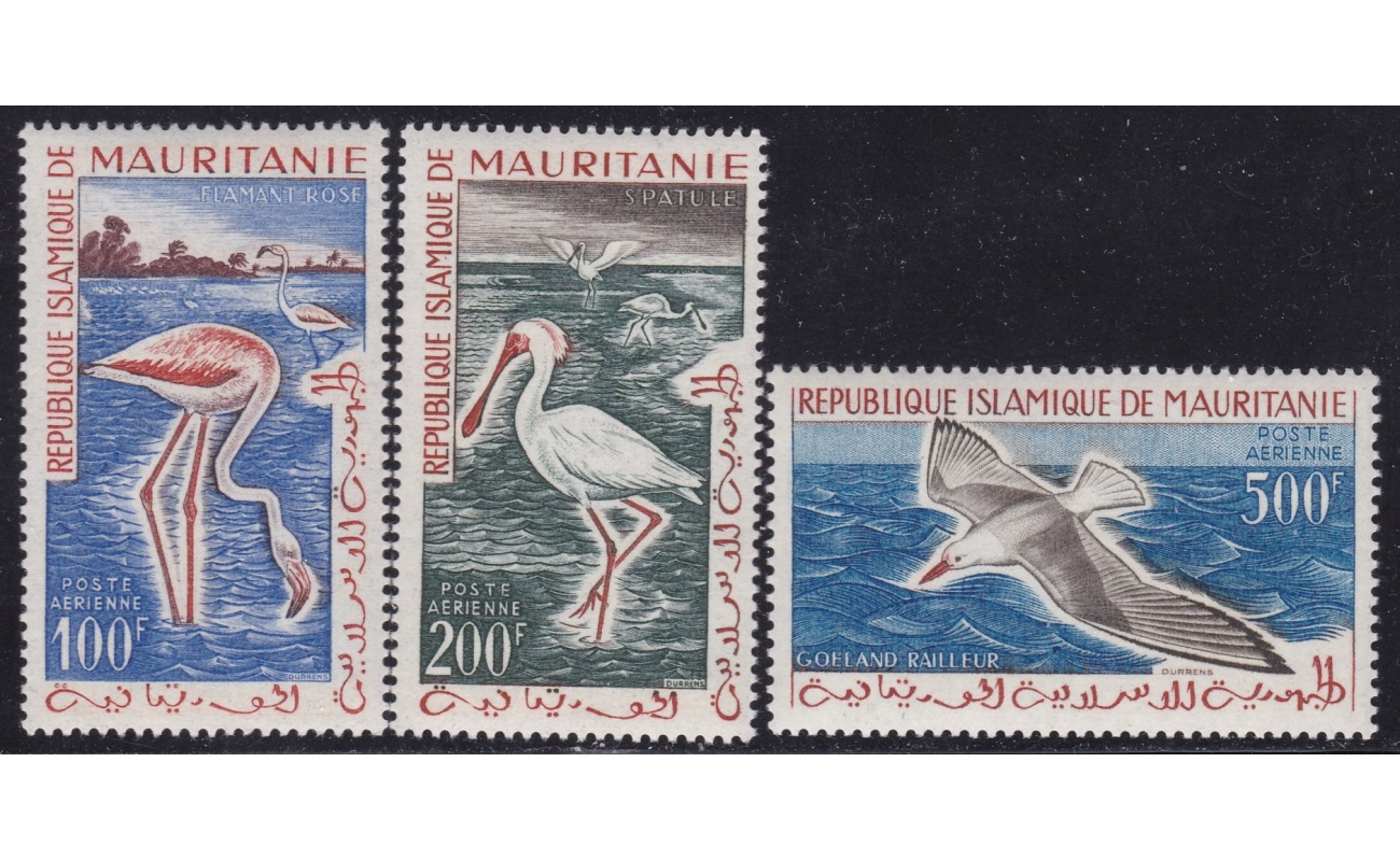 1960 FEDERATION DU MALI - Uccelli, Birds - Catalogo Yvert Posta Aerea n. 2/4 -3 valori - MNH**