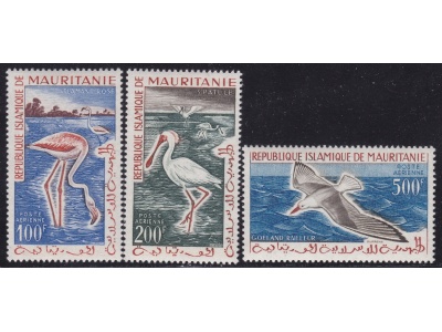 1960 FEDERATION DU MALI - Uccelli, Birds - Catalogo Yvert Posta Aerea n. 2/4 -3 valori - MNH**