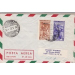 1950 TRIESTE A Lettera con il 100 Lire + 20 Lire della serie 'Italia al lavoro'