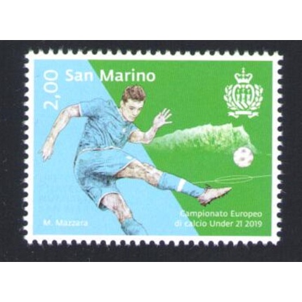 2019 San Marino Campionato Europeo Under 21 - 1 valore MNH**