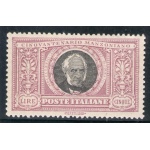 1923 Italia - Regno  n. 156 - Manzoni 5 lire  MNH** Certificato Raybaudi OTTIMA CENTRATURA