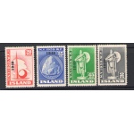 1940 ISLANDA ,   Islanda a New York soprastampati"1940" , n° 188A-188D  MNH**