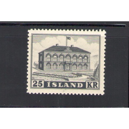 1952 ISLANDA ,   Palazzo del Parlamento , serie ordinaria ,  1 val n° 238 MNH**