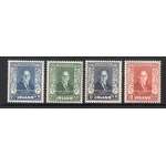 1952 ISLANDA ,   Compleanno Presidente Sveinn Bjornsson , 4 val n° 239-242  MNH**