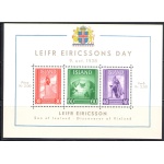 1938 ISLANDA, Giornata di Leifr Eiricsson - Leifr Eiricssons day, BF 2, MNH**