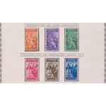 1935 Vaticano,  serie "Congresso giuridico internazionale" , n. 41/46 , 6 valori usata