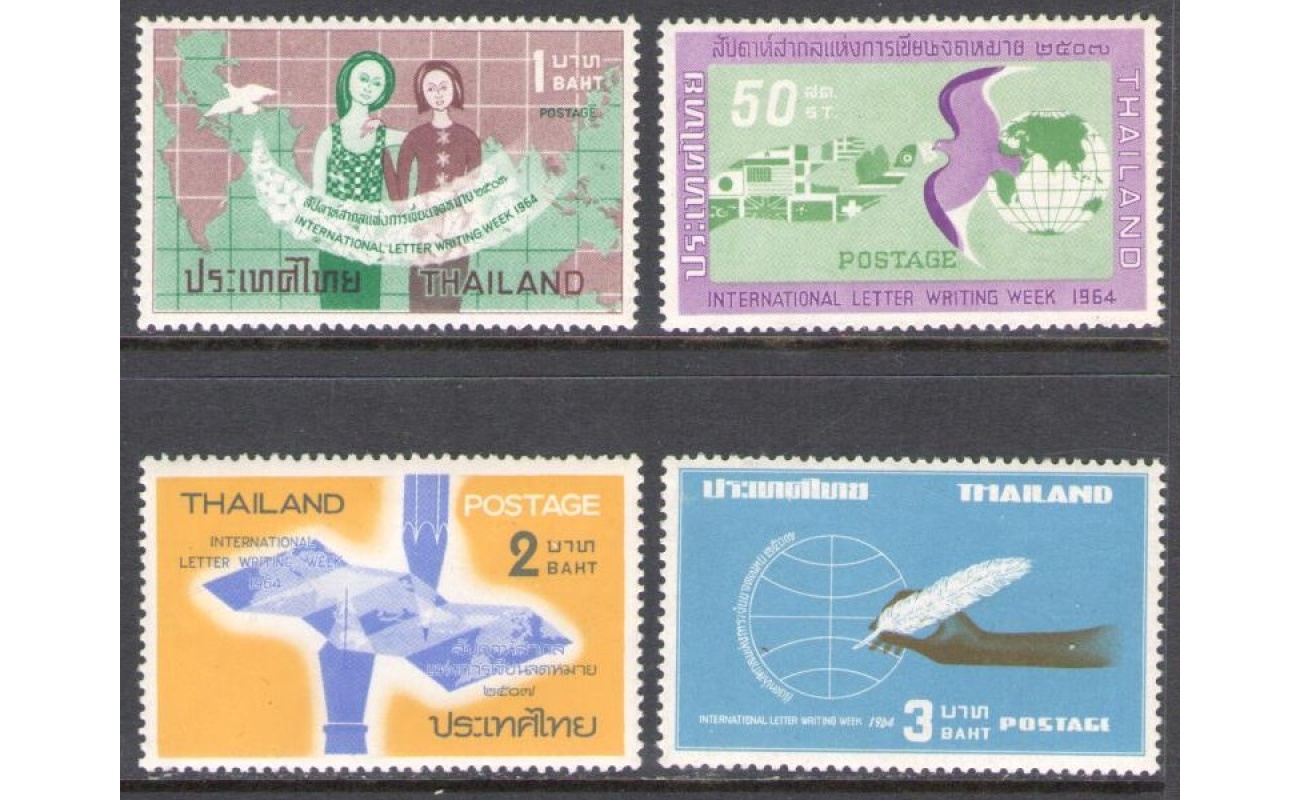 1964 Thailandia SG 516-519 Settimana corrispondenza - 4 valori - MNH**