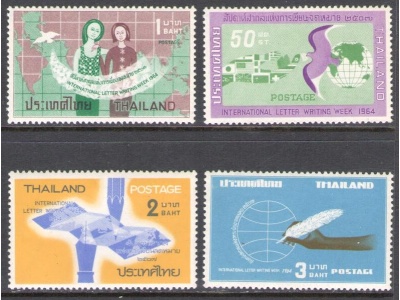 1964 Thailandia SG 516-519 Settimana corrispondenza - 4 valori - MNH**