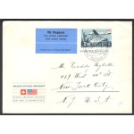 1947 SVIZZERA, , 2-05-1947 Posta Aerea su Busta n° A41 - Primo Volo Svizzera-Usa
