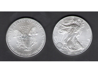 2011 UNITED STATES, USA, US, STATI UNITI, ONE Dollar, 1 Oncia - 1 Onze Silver Eagle, (Aquila) Argento FDC