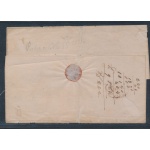 1852 MODENA , n° 1 e 2 su Busta per Pisa , buoni/ottimi margini , firmata Sorani , timbro Chirici , firma Angelo De Simoni