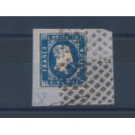 1851 SARDEGNA, 20 cent. Azzurro su Frammento ,Firmato Enzo Diena , timbrino di Garanzia al verso Bolaffi
