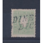 1862 LOMBARDO VENETO, n° 35 - 3 soldi verde giallo dentellato 15, Usato - Used