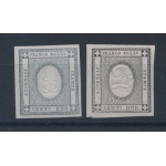 1861 Sardegna, francobolli per Stampati n° 19/20  MNH**  Firma Bolaffi , Proviene da Quartina da me tagliata