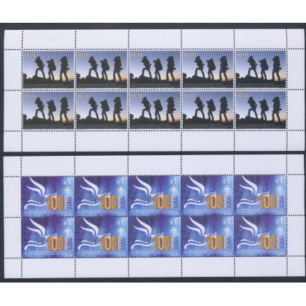 2007 EUROPA CEPT , Kosovo Unmik ,  2 Minifogli di 10 valori , 100 Anni di Scoutismo,  MNH**