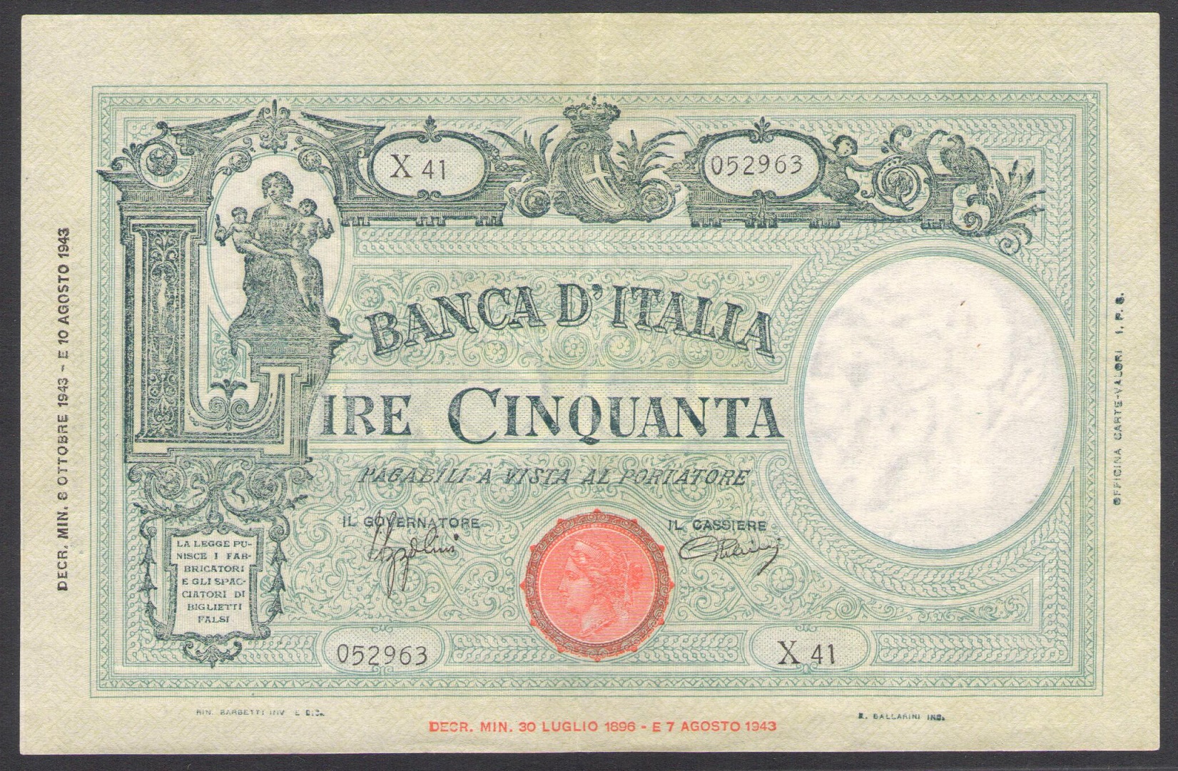 27-02-1995, 100.000 Lire, Centomila Lire, Caravaggio 2° Tipo, Fazio/Speziali FDS