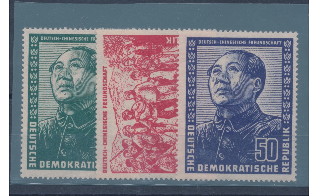 1951 DDR, Mao Tse Tung , 3 valori , Michel 286/88, MNH**