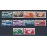 1936 Eritrea - Posta Aerea - Soggetti Africani - 10 valori n° 17/26 ,  MNH**