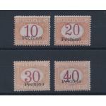 1917 Pechino, Segnatasse d'Italia soprastampati Pechino, n° 1/4 MNH**