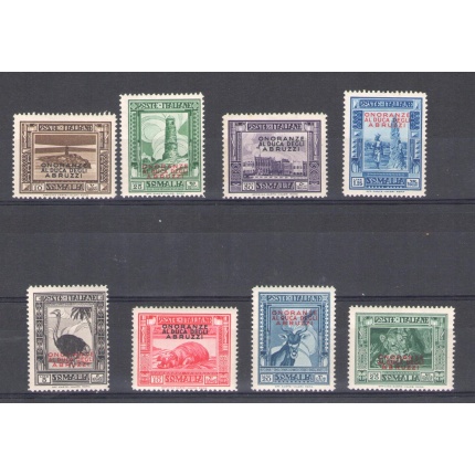 1934 SOMALIA - Onoranze al Duca degli Abruzzi , n° 185/192 , 8 valori , Nuovi Gomma integra ed originale , MNH**