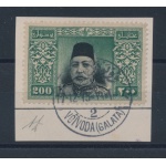 1914 Turchia -  Sultano Mohammed V , 193  USATO su frammento - Voivoda (Galata)