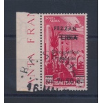 1943 FEZZAN - Posta Aerea , 7,50 su 50 cent carminio, n° 2 Usato , Firmato A.Diena e timbrino Brun - Primo Giorno di Emissione !!!!