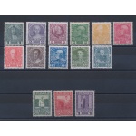 1908 AUSTRIA - n. 101/114 Francesco Giuseppe I, carta patinata ,  14 valori (serie non completa) MNH**