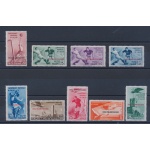 1934 Egeo , Calcio , n° 75/79 + PA 34/37 9 valori MLH*