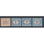 1922 Dalmazia, Segnatasse n° 1/4 , 4 valori MNH**