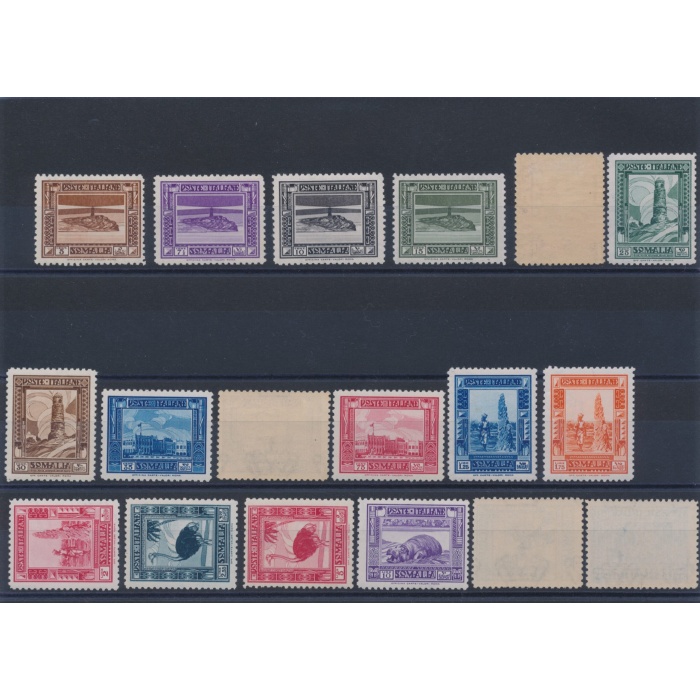 1932 SOMALIA - Serie Pittorica, Dentellata 12 , 18 valori , MNH**