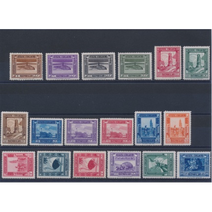 1932 SOMALIA - Serie Pittorica, Dentellata 12 , 18 valori , MNH**