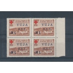 1948 TRIESTE B, n° 4 - Pro Croce rossa , 1 valore , Quartina ,  MNH**