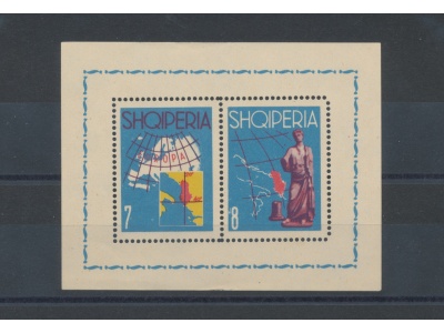 1962 ALBANIA -   Europa Stampati in Foglietto  , Foglietto n. 13 ,  MNH**
