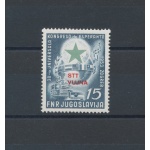 1953 TRIESTE B, n° 90, 15 d. ardesia e verde , MNH**