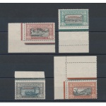 1924 TRIPOLITANIA, Manzoni serietta , n° 11/14 , 4 valori , MNH** Angoli e Bordi di Foglio Integrali