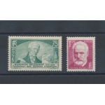 1935 FRANCIA - n° 303-304 - Benjamin Delessert e Victor Hugo , MNH**