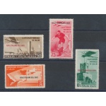 1934 Egeo , Calcio , Posta Aerea , 4 valori n° A34/A37 , MNH**
