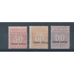 1916 Eritrea, Servizio Commissioni , 3 valori , MLH*