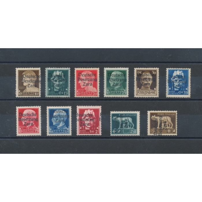 1943 ZARA , Occupazione Tedesca -  MNH** Certificato Sorani + Firme Raybaudi