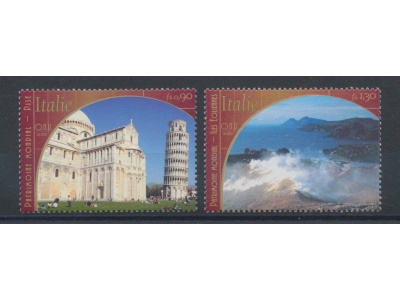 2002 Onu Ginevra "Unesco Patrimonio Mondiale Italia" Emissione Congiunta n° 2682/2683 -   MNH**