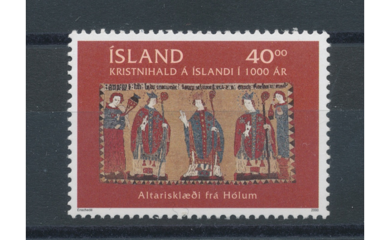 2000 Islanda , Millenario del Cristianesimo , Emissione Congiunta con Vaticano n° 1193 , 1 valore , MNH**