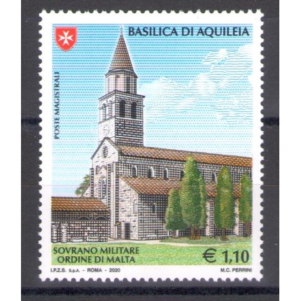 2020 SMOM - Basilica di Aquileia -- Emissione Congiunta con Italia e Vaticano , MNH**