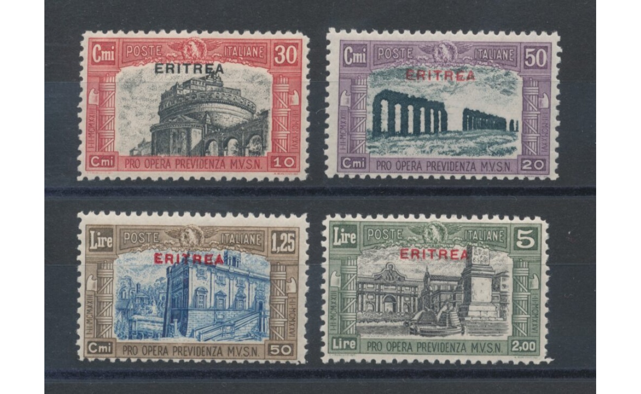 1929 ERITREA, Milizia II , n° 138/141 , MNH**
