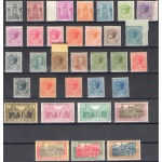 1924-1933 MONACO , n° 73/103 ,  Soggetti vari Tipografati , 33 val. , MNH**