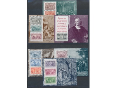 1992 Stati Uniti - 1492-1992 The Voyages of Columbus - 6 Foglietti/Souvenir Sheets - In Commemorative Special Box - MNH**